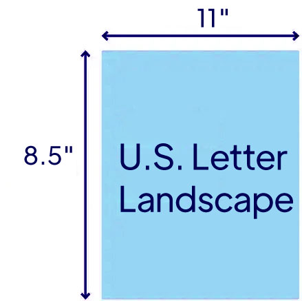 U.S. Letter Landscape